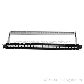 24 port 19" blank patch panel